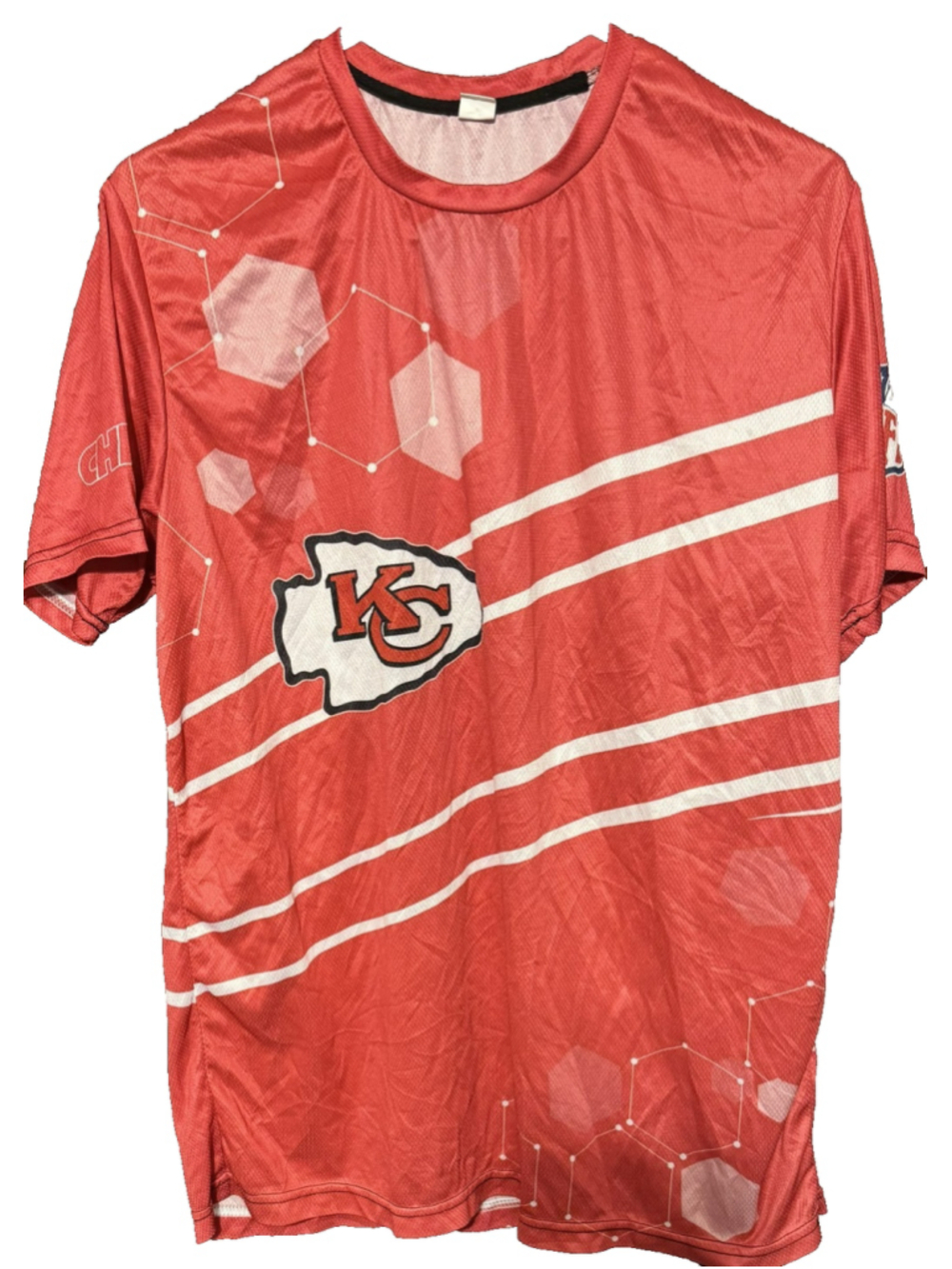 Kansas City Chiefs Red Sublimated Unbranded t-shirt Men's Size L